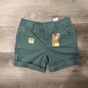 Green Carharrt Cargo Shorts